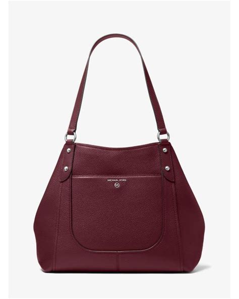 michael kors molly large|Molly Large Pebbled Leather Tote Bag .